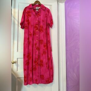 Floral Button-Up Dress